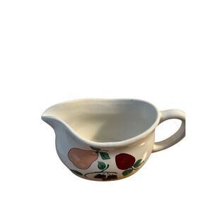 Princess House Orchard Medley Gravy boat 4"x3.5" with handle